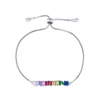 European and American simple retractable colored gemstone bracelet adjustable bracelet female brb43