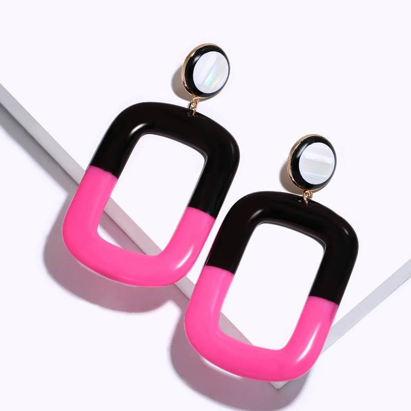 European and American exaggerated geometric earrings female 2022 popular jewelry Aosheng jewelry female erm50