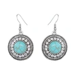 E-commerce Bohemian ethnic style retro turquoise ear hook women's evening party earrings earrings erf47