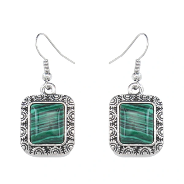 E-commerce Bohemian ethnic style retro turquoise ear hook women's evening party earrings earrings erf47