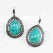 E-commerce Bohemian ethnic style retro turquoise ear hook women's evening party earrings earrings erf47