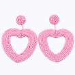 Wholesale love rice bead earrings female temperament peach heart earrings personality simple versatile earrings earrings erp78