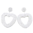 Wholesale love rice bead earrings female temperament peach heart earrings personality simple versatile earrings earrings erp78