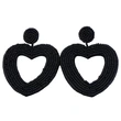 Wholesale love rice bead earrings female temperament peach heart earrings personality simple versatile earrings earrings erp78