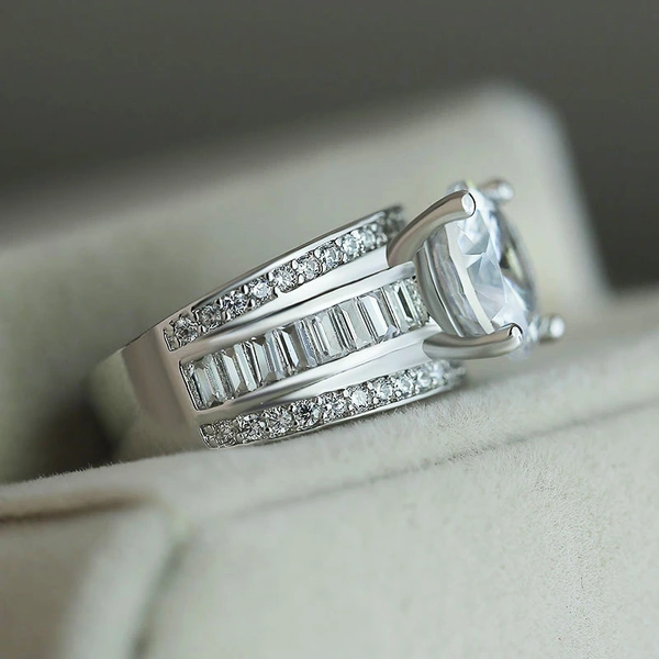 New European and American fashion trend ring zircon ring women's hand jewelry manufacturers wholesale