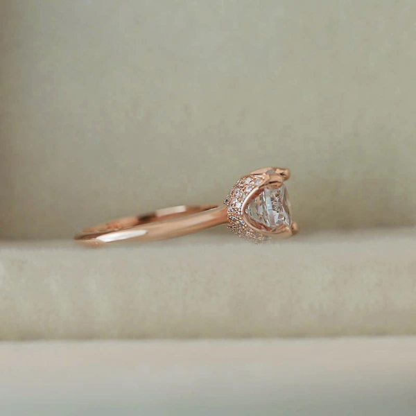 E-commerce spot new style ring classic four-claw simulation zircon finger ring hand jewelry wholesale