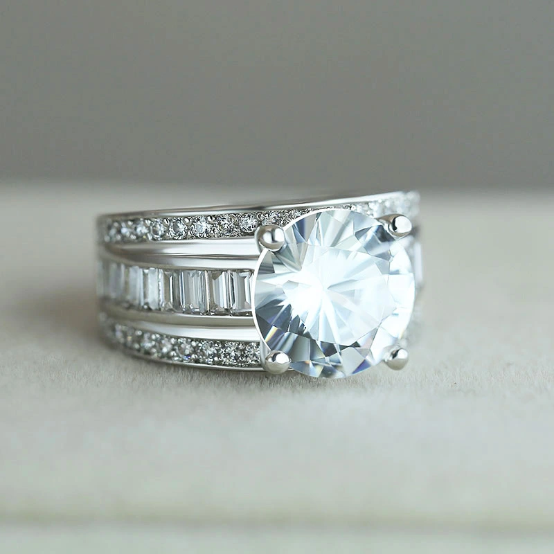 New European and American fashion trend ring zircon ring women's hand jewelry manufacturers wholesale