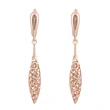 Korean style personality temperament rose gold hollow carved earrings retro style earrings earrings erp88