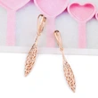 Korean style personality temperament rose gold hollow carved earrings retro style earrings earrings erp88