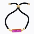 Geometric bracelets in various colors available, rectangular crystal bud pull-out bracelet jewelry wholesale brb47