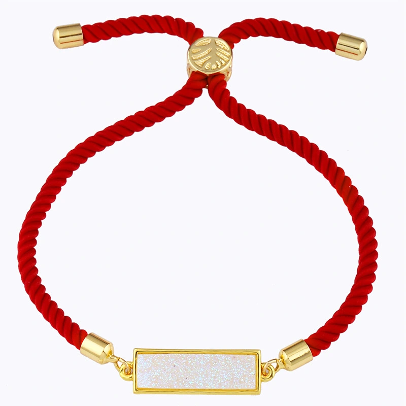 Geometric bracelets in various colors available, rectangular crystal bud pull-out bracelet jewelry wholesale brb47