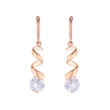 2023 Hot Selling Jewelry Creative Geometric Spiral Earrings Korean Style Diamond Earrings Earrings Wholesale erp94