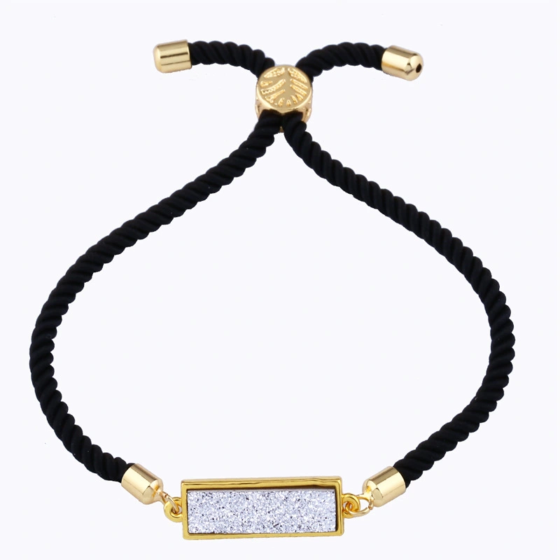 Geometric bracelets in various colors available, rectangular crystal bud pull-out bracelet jewelry wholesale brb47