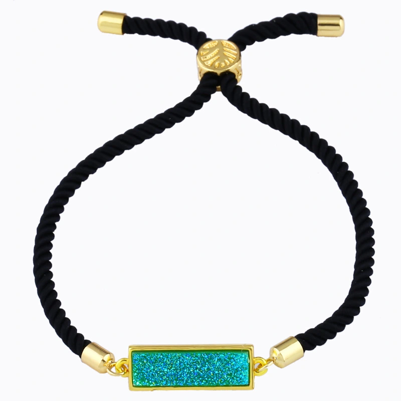 Geometric bracelets in various colors available, rectangular crystal bud pull-out bracelet jewelry wholesale brb47