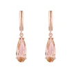 2023 summer new zircon jewelry rose gold water drop earrings earrings female simple small ear hook erp95