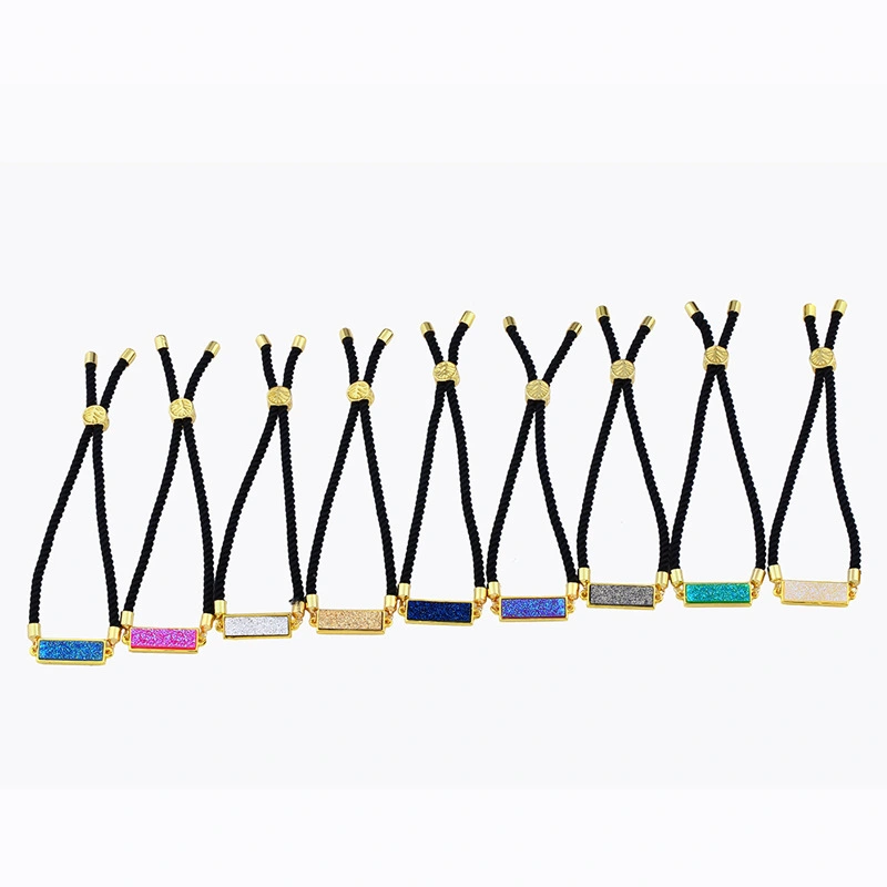 Geometric bracelets in various colors available, rectangular crystal bud pull-out bracelet jewelry wholesale brb47