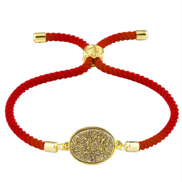 Hot selling round crystal bud bracelet in Europe and America, crystal cluster love jewelry factory direct sales stone jewelry brb48