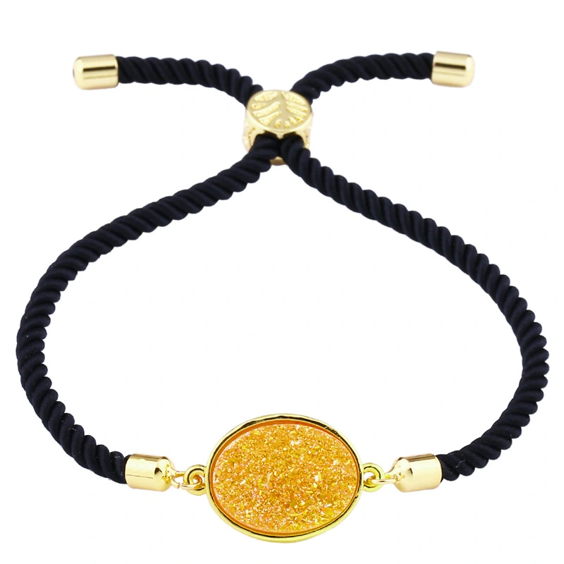 Hot selling round crystal bud bracelet in Europe and America, crystal cluster love jewelry factory direct sales stone jewelry brb48