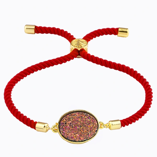 Hot selling round crystal bud bracelet in Europe and America, crystal cluster love jewelry factory direct sales stone jewelry brb48