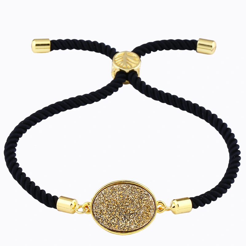 Hot selling round crystal bud bracelet in Europe and America, crystal cluster love jewelry factory direct sales stone jewelry brb48