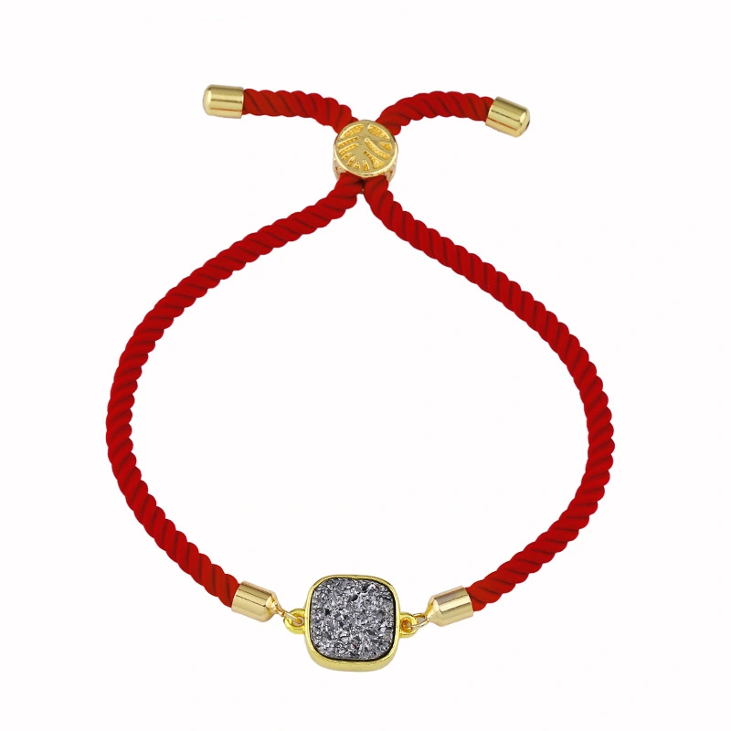 Red rope bracelet Korean version simple personality bracelet fashion crystal bracelet female temperament student versatile jewelry brb50
