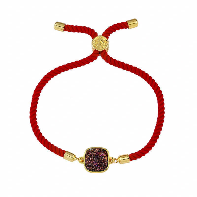 Red rope bracelet Korean version simple personality bracelet fashion crystal bracelet female temperament student versatile jewelry brb50