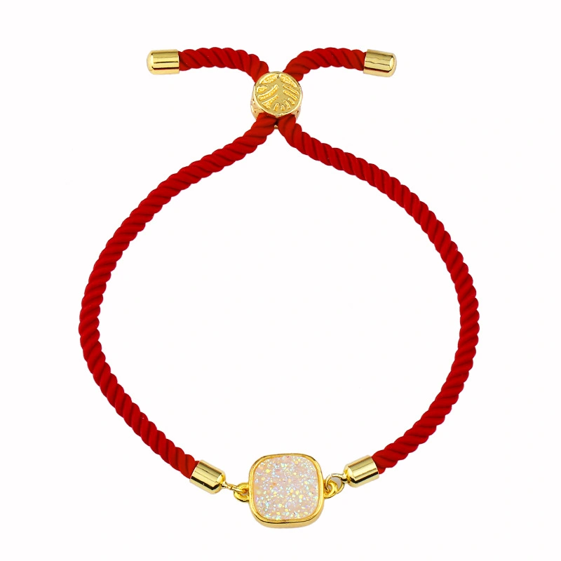 Red rope bracelet Korean version simple personality bracelet fashion crystal bracelet female temperament student versatile jewelry brb50