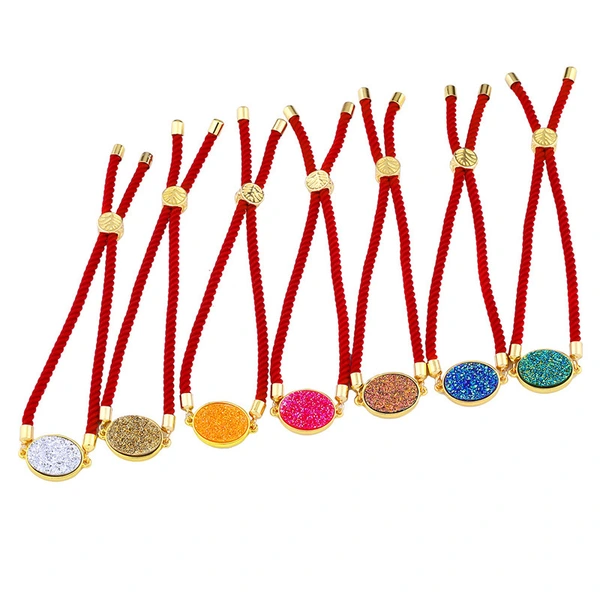 Hot selling round crystal bud bracelet in Europe and America, crystal cluster love jewelry factory direct sales stone jewelry brb48