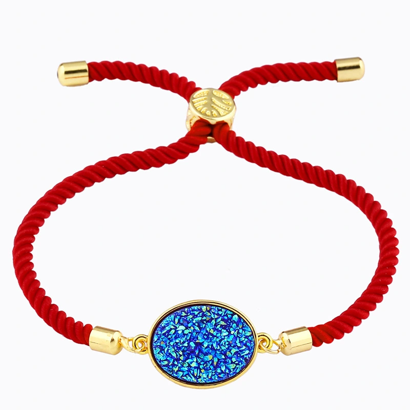 Hot selling round crystal bud bracelet in Europe and America, crystal cluster love jewelry factory direct sales stone jewelry brb48