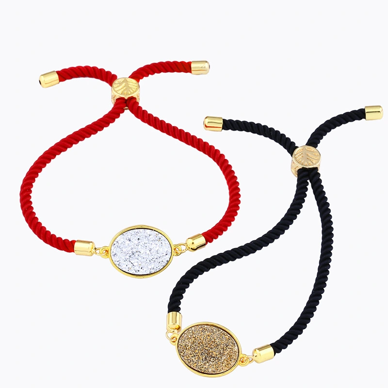 Hot selling round crystal bud bracelet in Europe and America, crystal cluster love jewelry factory direct sales stone jewelry brb48