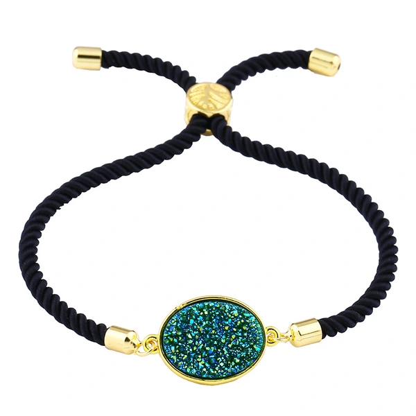 Hot selling round crystal bud bracelet in Europe and America, crystal cluster love jewelry factory direct sales stone jewelry brb48