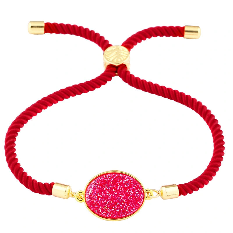 Hot selling round crystal bud bracelet in Europe and America, crystal cluster love jewelry factory direct sales stone jewelry brb48