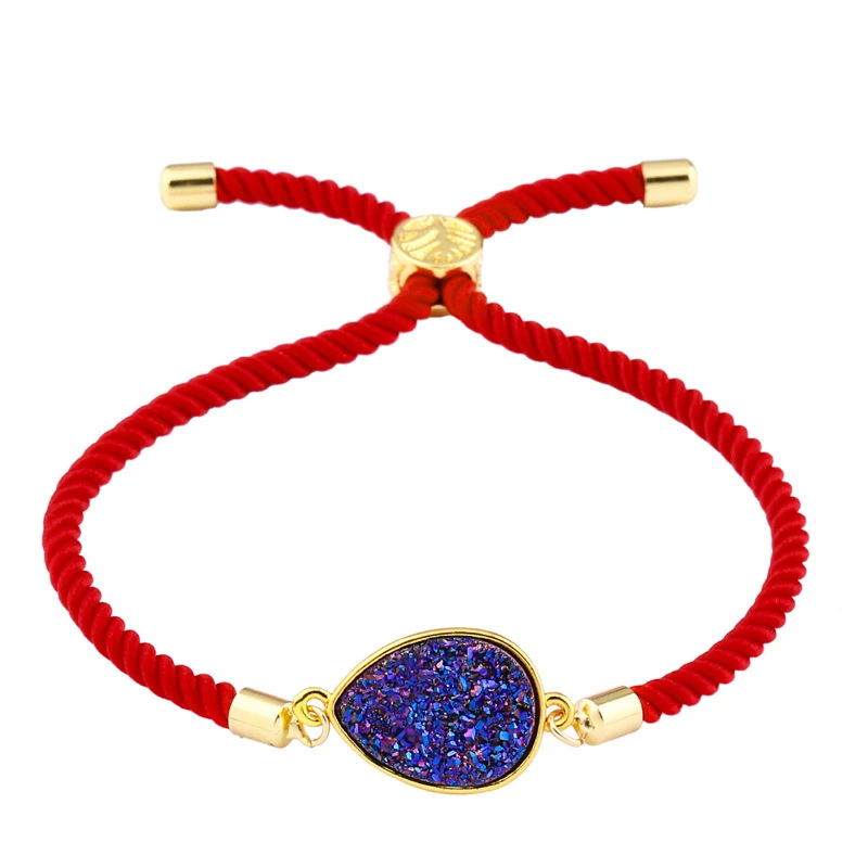 New hot selling Korean style water drop crystal ladies bracelet drusy micro inlaid jewelry manufacturers wholesale brb49