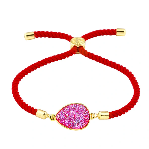 New hot selling Korean style water drop crystal ladies bracelet drusy micro inlaid jewelry manufacturers wholesale brb49