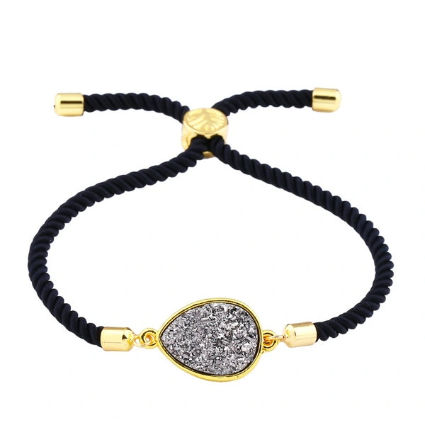 New hot selling Korean style water drop crystal ladies bracelet drusy micro inlaid jewelry manufacturers wholesale brb49