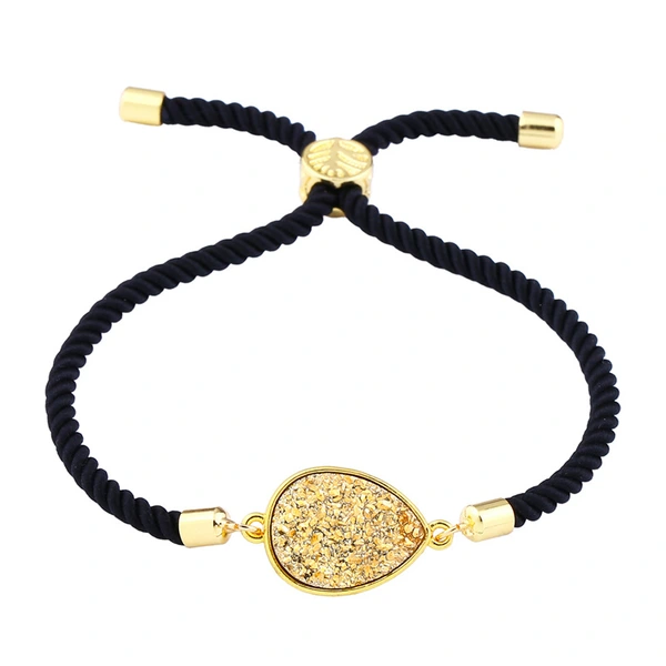 New hot selling Korean style water drop crystal ladies bracelet drusy micro inlaid jewelry manufacturers wholesale brb49