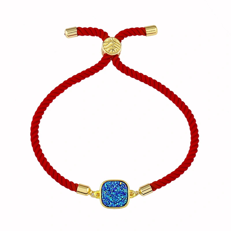 Red rope bracelet Korean version simple personality bracelet fashion crystal bracelet female temperament student versatile jewelry brb50