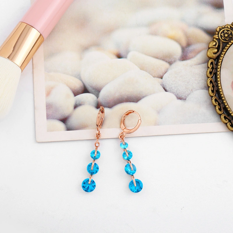 earrings2023 Hot Sale New Earrings European and American Long Geometric Water Drop Pendant Earrings erp97