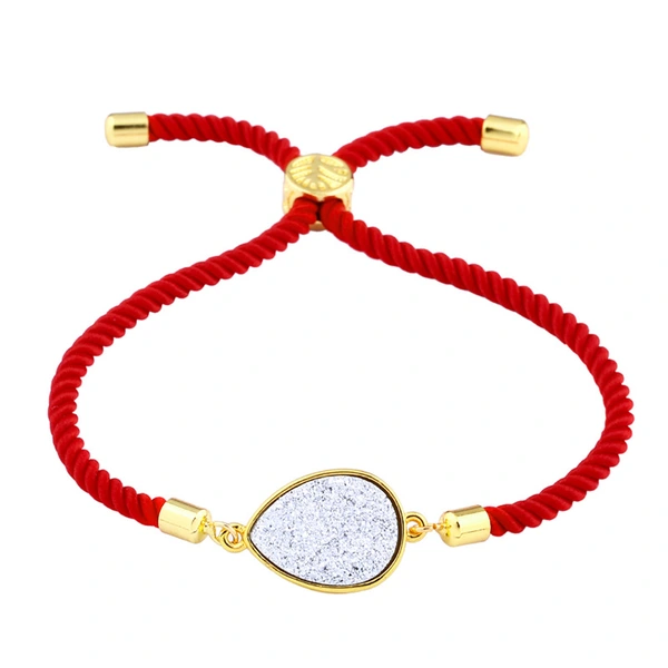 New hot selling Korean style water drop crystal ladies bracelet drusy micro inlaid jewelry manufacturers wholesale brb49