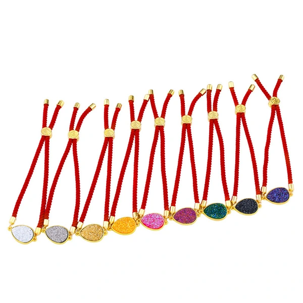 New hot selling Korean style water drop crystal ladies bracelet drusy micro inlaid jewelry manufacturers wholesale brb49