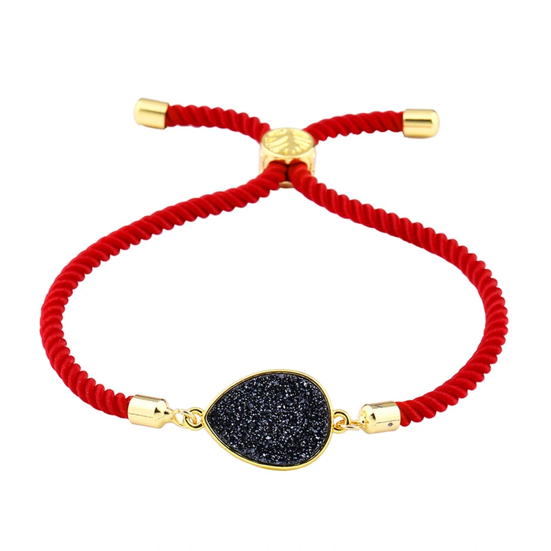 New hot selling Korean style water drop crystal ladies bracelet drusy micro inlaid jewelry manufacturers wholesale brb49