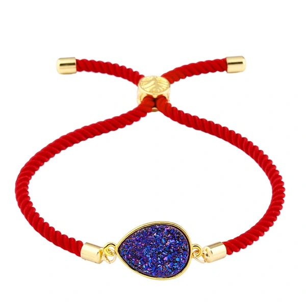 New hot selling Korean style water drop crystal ladies bracelet drusy micro inlaid jewelry manufacturers wholesale brb49