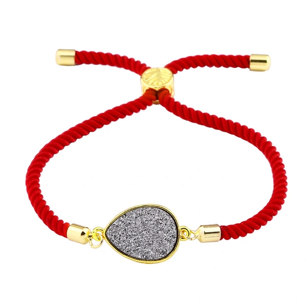 New hot selling Korean style water drop crystal ladies bracelet drusy micro inlaid jewelry manufacturers wholesale brb49