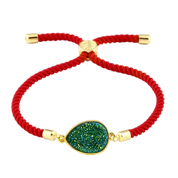 New hot selling Korean style water drop crystal ladies bracelet drusy micro inlaid jewelry manufacturers wholesale brb49