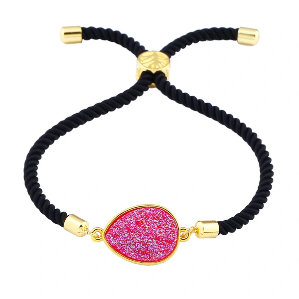 New hot selling Korean style water drop crystal ladies bracelet drusy micro inlaid jewelry manufacturers wholesale brb49