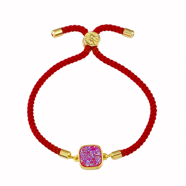 Red rope bracelet Korean version simple personality bracelet fashion crystal bracelet female temperament student versatile jewelry brb50