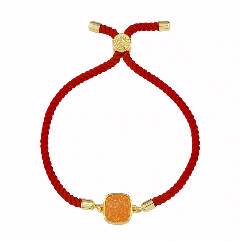 Red rope bracelet Korean version simple personality bracelet fashion crystal bracelet female temperament student versatile jewelry brb50