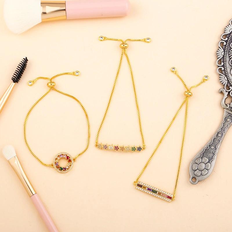 European and American accessories fashion colored zircon bracelets a variety of optional evil eye bracelet brb56