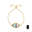 European and American accessories fashion colored zircon bracelets a variety of optional evil eye bracelet brb56