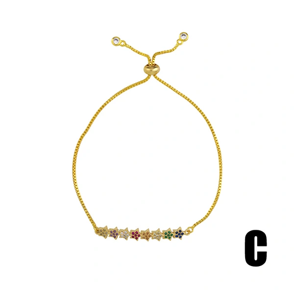 European and American accessories fashion colored zircon bracelets a variety of optional evil eye bracelet brb56